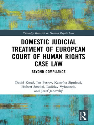 cover image of Domestic Judicial Treatment of European Court of Human Rights Case Law